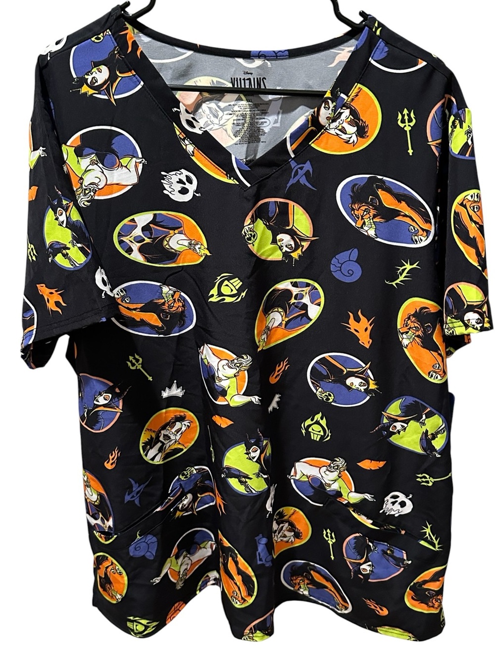 Disney Women’s Villains Scrub Top